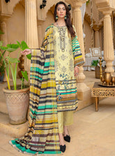 Mahjabeen by Aalaya Embroidered Staple Untitched 3 Piece Suit -10